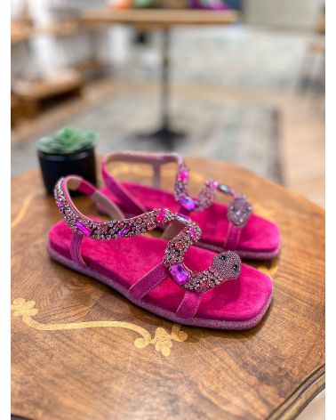 Sandales bijou fuchsia -  Alma en pena
