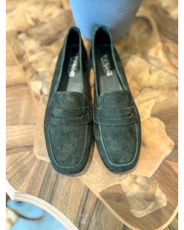 Mocassins Hema nubuck kaki - REQINS