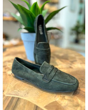 Mocassins Hema nubuck kaki - REQINS
