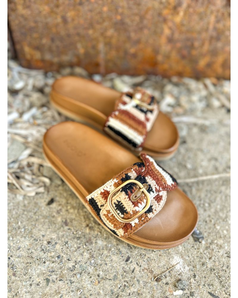 Mules birk crochet de coton - INUOVO