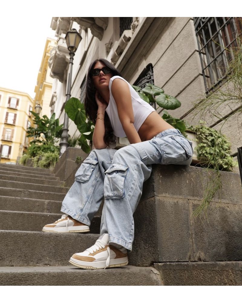 Baskets jean beige - INSIDE