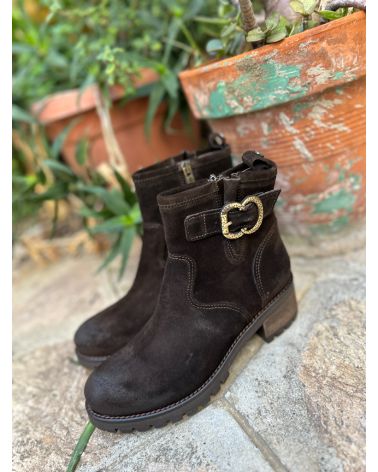 Bottines JOTA nubuck marron - MINKA
