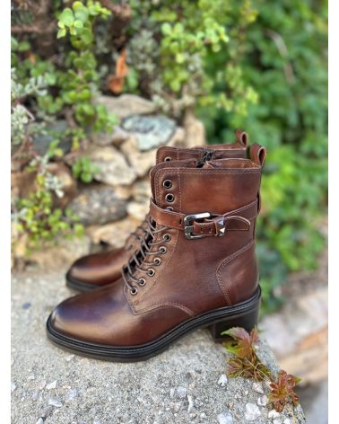 Bottines à lacets chocolat - MJUS