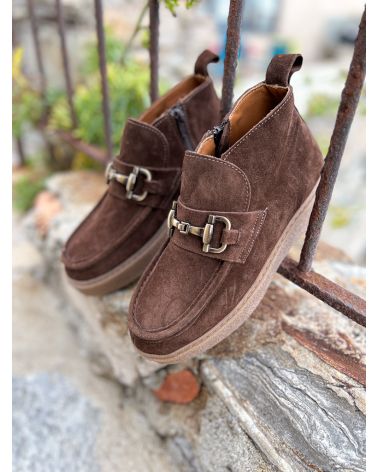 Mocassins crêpe MELI chocolat - SMS