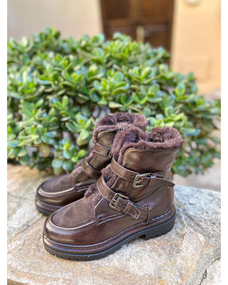 Bottines fourrées double boucle - MJUS