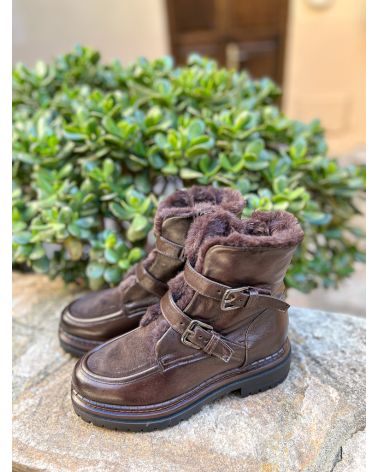 Bottines fourrées double boucle - MJUS