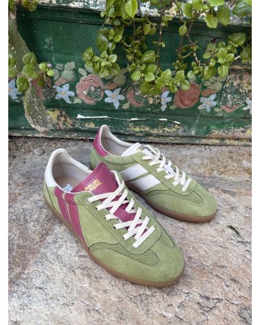 Baskets 17 vert et rose - CAVAL