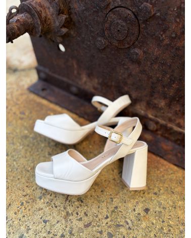 Sandales patin hautes ivoire ODRAN - UNISA