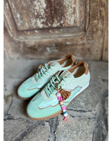 Baskets bijoux vert d'eau - GIO+