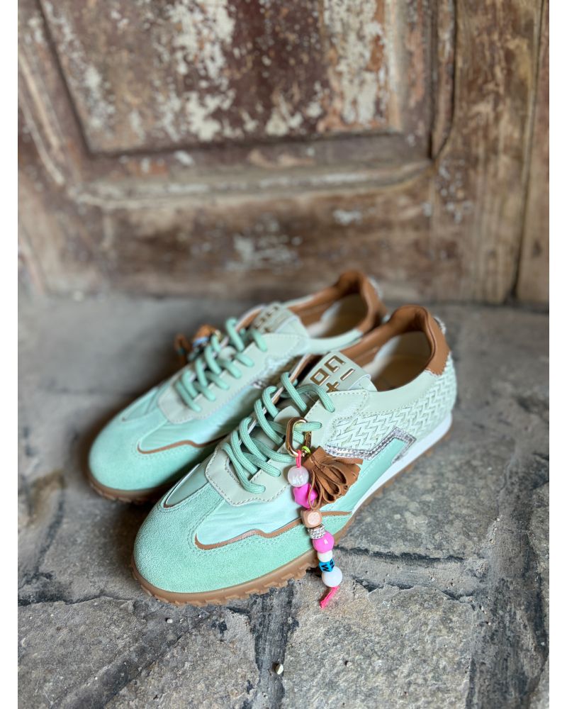 Baskets bijoux vert d'eau - GIO+