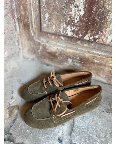Mocassins nubuck DOVA kaki - ALIWELL