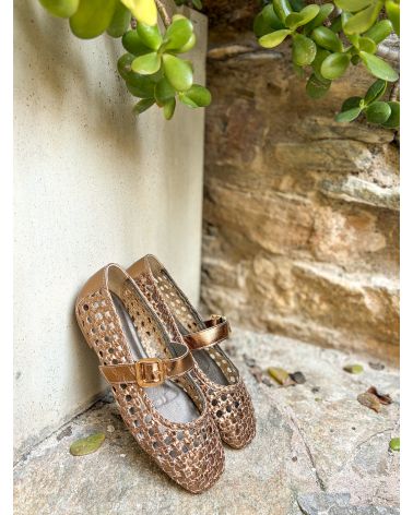 Ballerines cuir tressé BALZA - UNISA