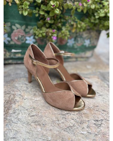 Escarpins open-toe camel - ZOI