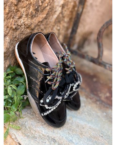 Baskets cuir verni bijou - MELINE