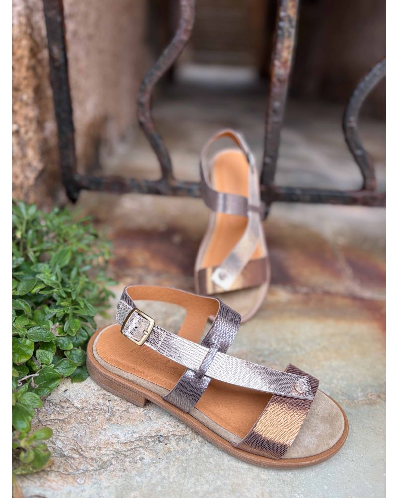 Sandales or 3 cuirs  KARPA - MINKA