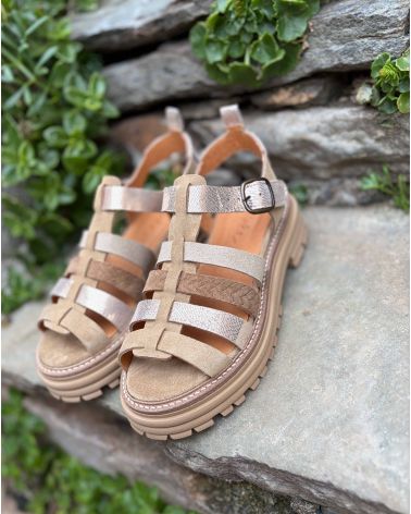Sandales multi brides camel KARINA - MINKA