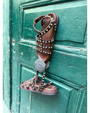 Sandales birk choco rivets - INUOVO