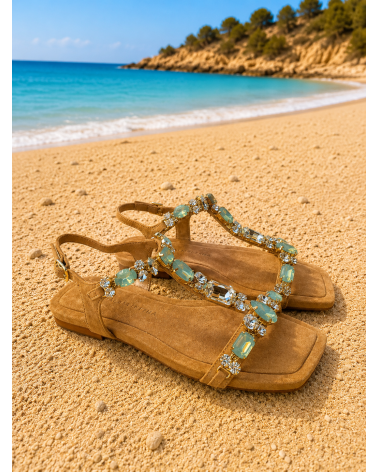 Sandales bijoux bleus - ALMA  EN PENA