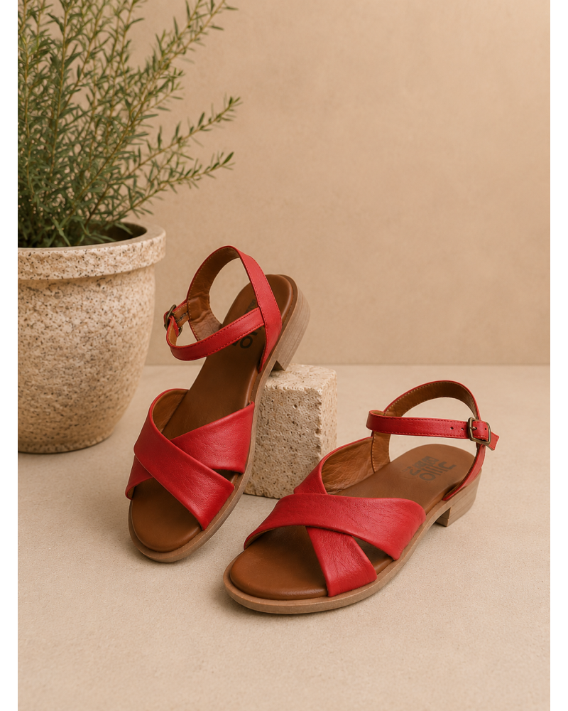 Sandales EMMY rouge - BUENO