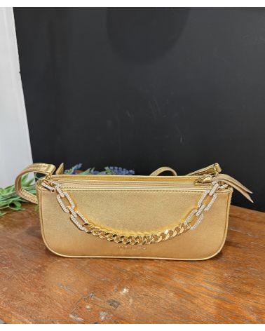 Sac ZBOWEN cuir or - UNISA