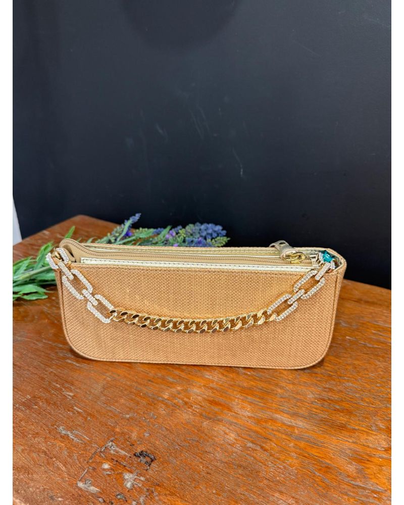 Sac ZBOWEN cuir raphia - UNISA