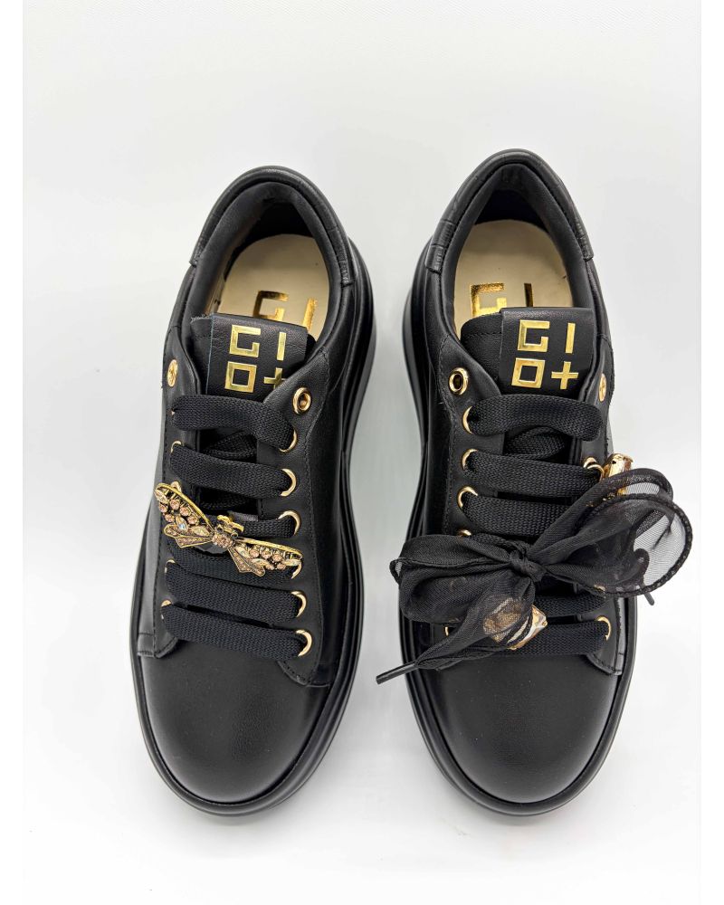 Baskets bijoux plateforme noir OLIVIA - GIO+