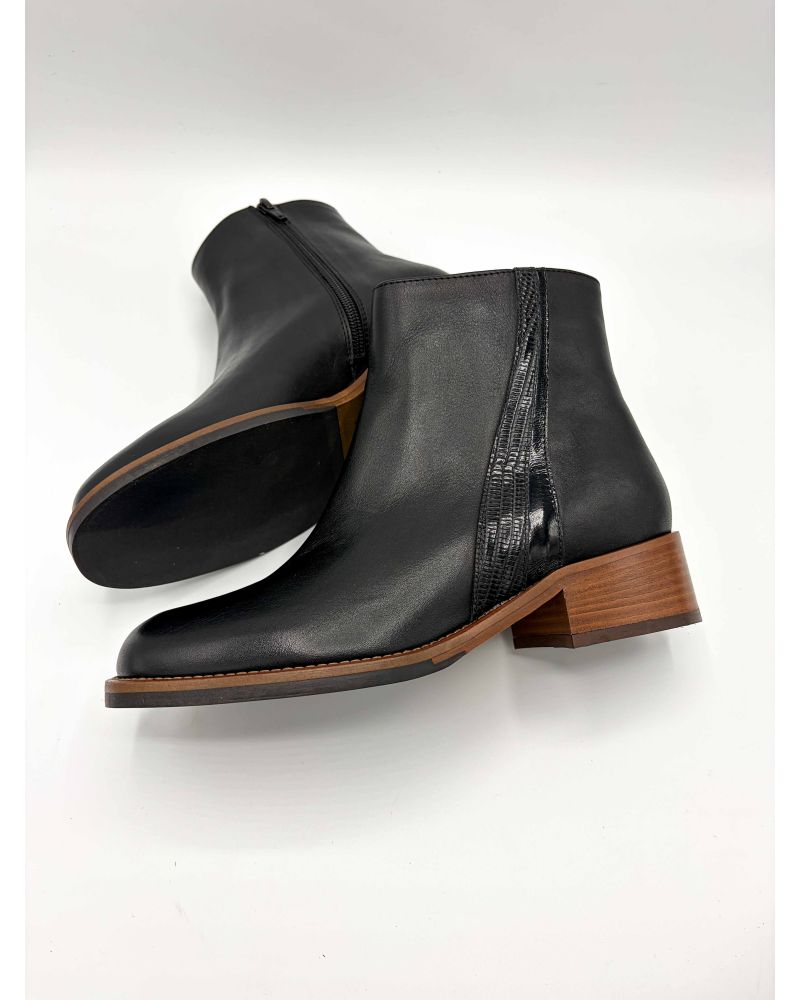 Bottines liseret  2364 noir - LES VENUES
