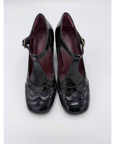 Babies  cuir verni noir - LES VENUES