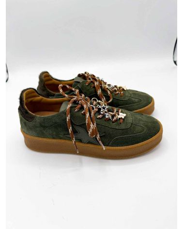 Baskets nubuck vert - MELINE