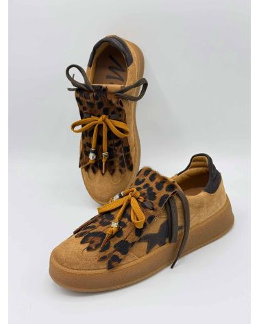 Baskets patte leo camel  - MELINE