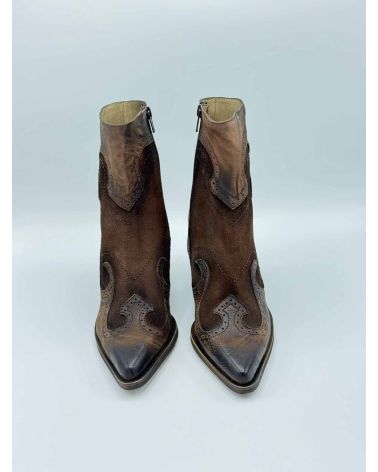 Bottines Santiags chocolat 26303 - LITTLE LA  SUITE