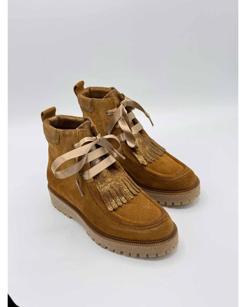 Bottines crêpe lacet satin LUANA - MINKA