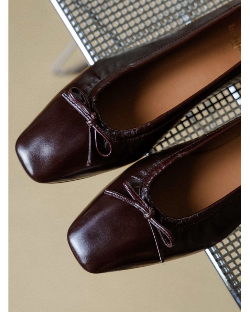 Ballerines bordeaux MARI - BOBBIES