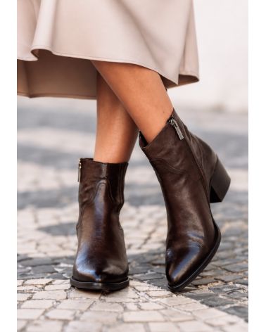 Bottines santiag MELYNE chocolat  - MURATTI