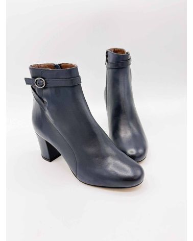 Bottines petit talon bleu marine - ZOI