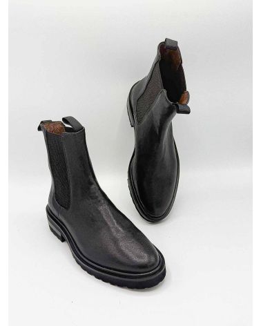 Bottines Chelsea cuir noir - ZOI