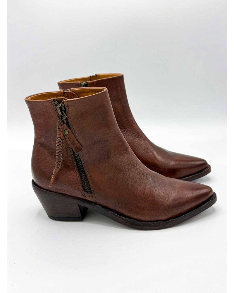 Bottines santiags cognac - ZOLFO