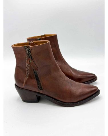 Bottines santiags cognac - ZOLFO
