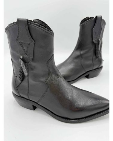 Bottines santiags hautes noir - ZOLFO
