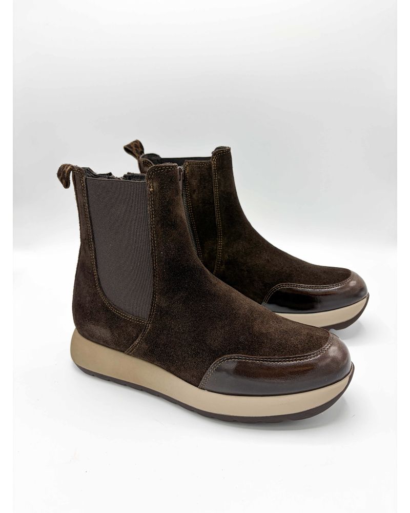 Bottines plateforme gomme chocolat - REQINS