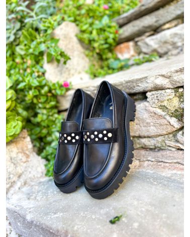 Mocassins cuir et rivets - WEDO