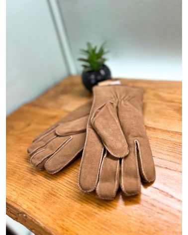 Gants fourrés camel -  WARMBAT