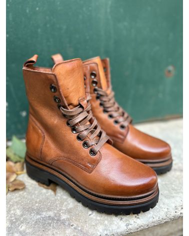 Bottines lacets cognac - Mjus