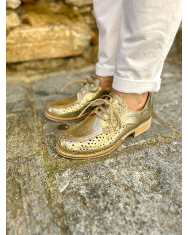 Derbies cuir doré GENY - MKD