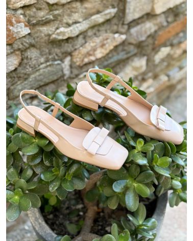 Escarpins bout carré noeud  - ZINDA