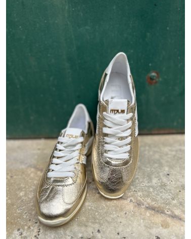 Baskets cuir doré - MJUS