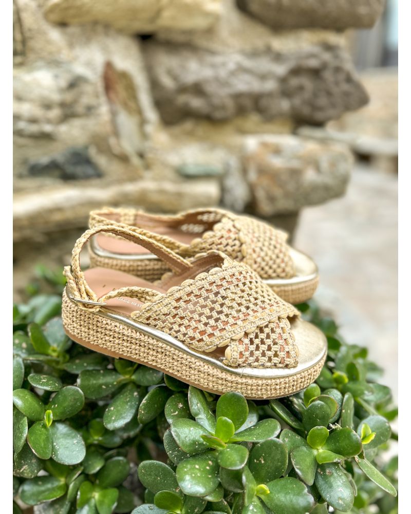 Compensés raphia dentelle - FIORINA