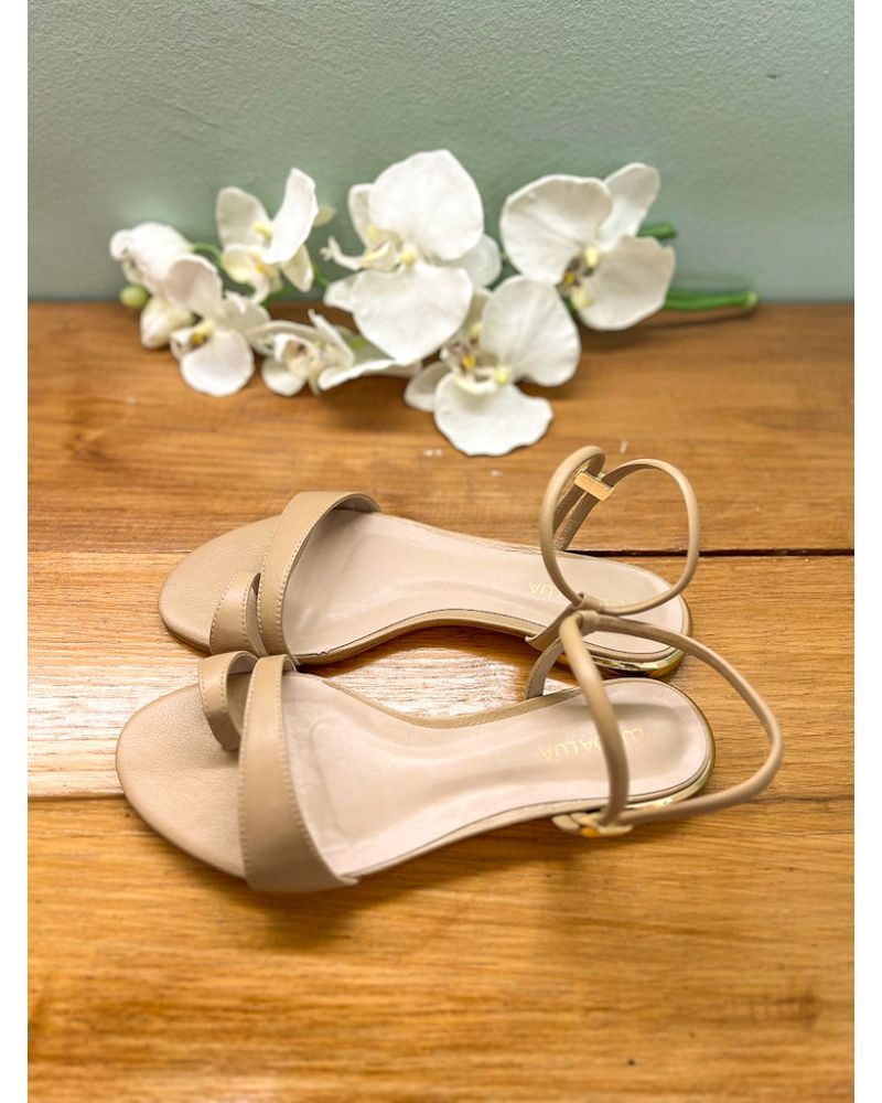 Sandales plates beige - Luz Da Lua